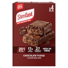SlimFast Meal Replacement Bars Chocolate Fudge (4x60g)