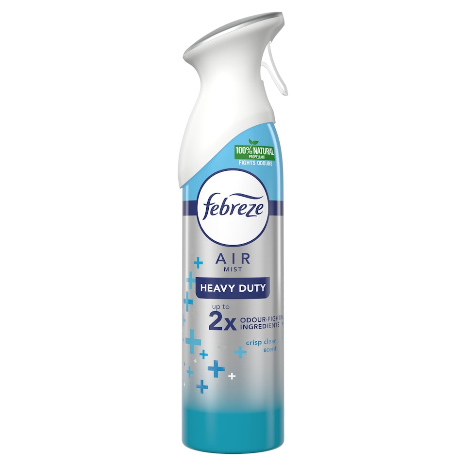 image 1 of Febreze Aerosol Crisp Clean Heavy Duty 300Ml