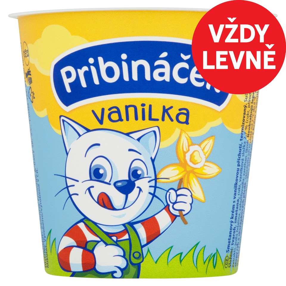 Obrázek 1 pro produkt Pribináček s vanilkovou příchutí 125g