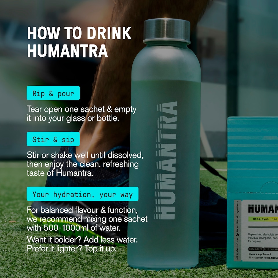 image 1 of Humantra Himalayan Lime Zero Sugar Electrolyte Drink 6 x 3.6g Sachets