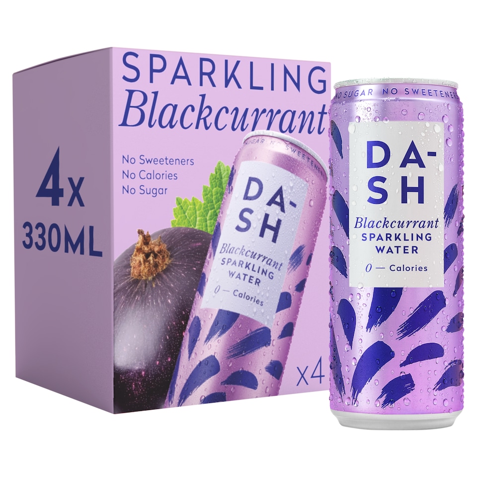 image 1 of Dash B/Crn Infused Sparkling Water 4X330ml