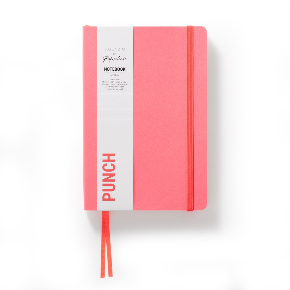 image 1 of Paperchase Agenzio Medium Punch Ruled Notebook