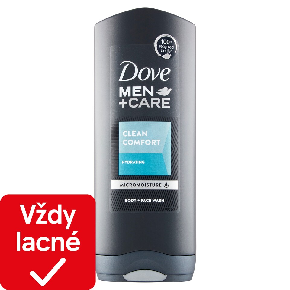 obrázok 1 z Dove Men+Care Clean Comfort sprchovací gél na telo a tvár 400 ml