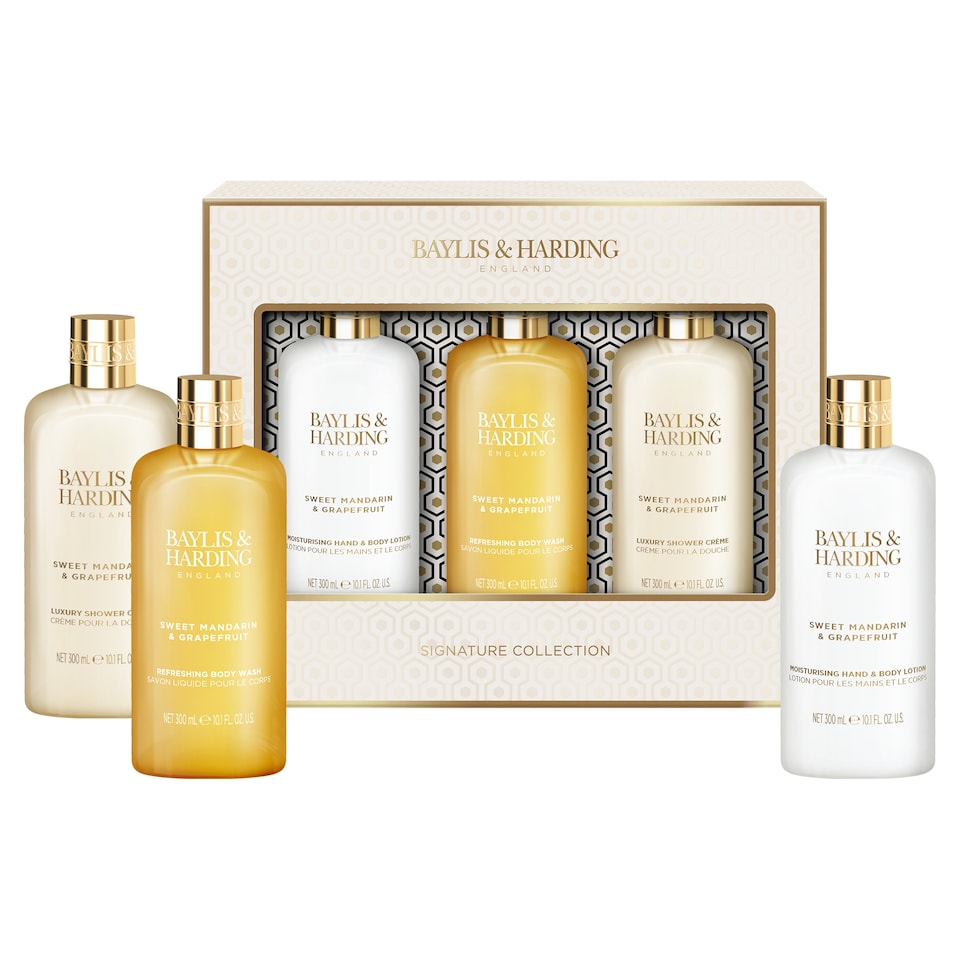 image 1 of Baylis & Harding Signature Collection Sweet Mandarin & Grapefruit 3 Piece Gift Set