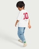 image 2 of F&F Boys Pure Cotton England Football T-Shirt in White