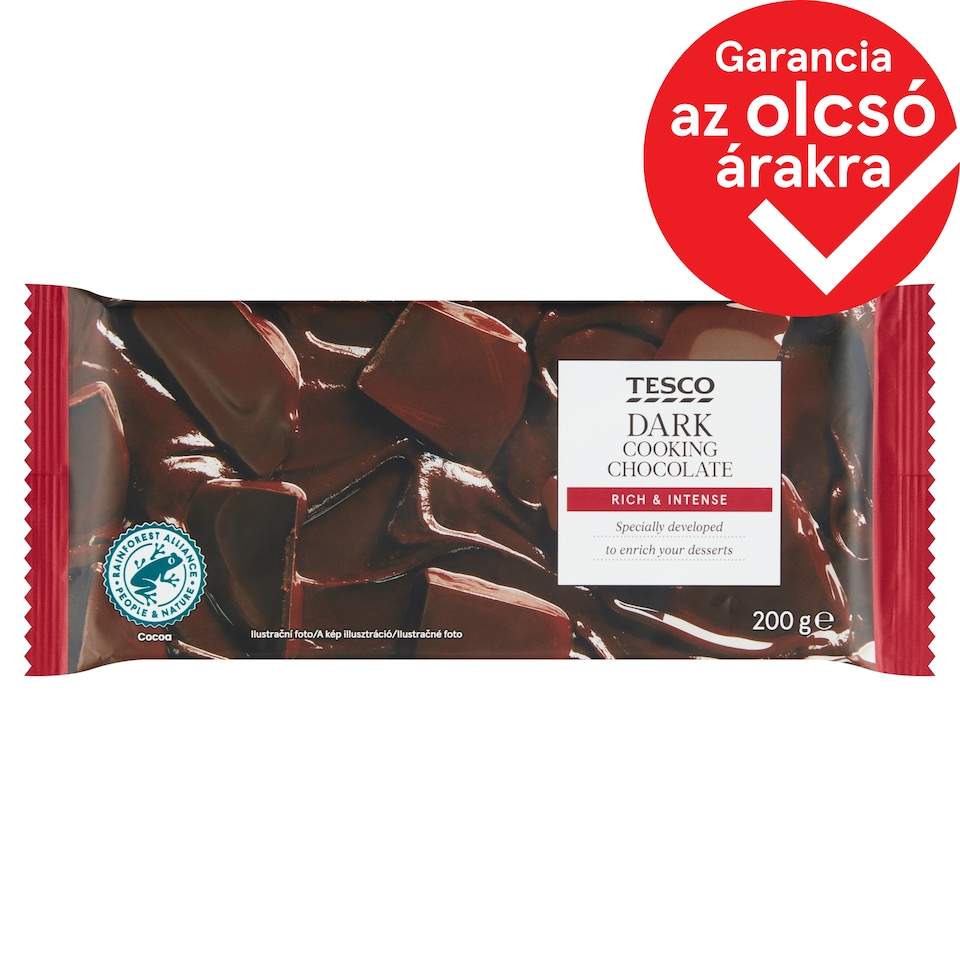 Tesco Dark Cooking Chocolate 200 g
