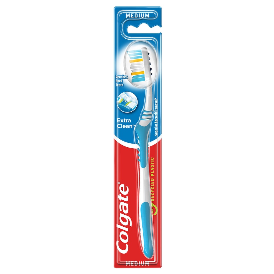 image 1 of Colgate Extra Clean Medium Toothbrush 1pc