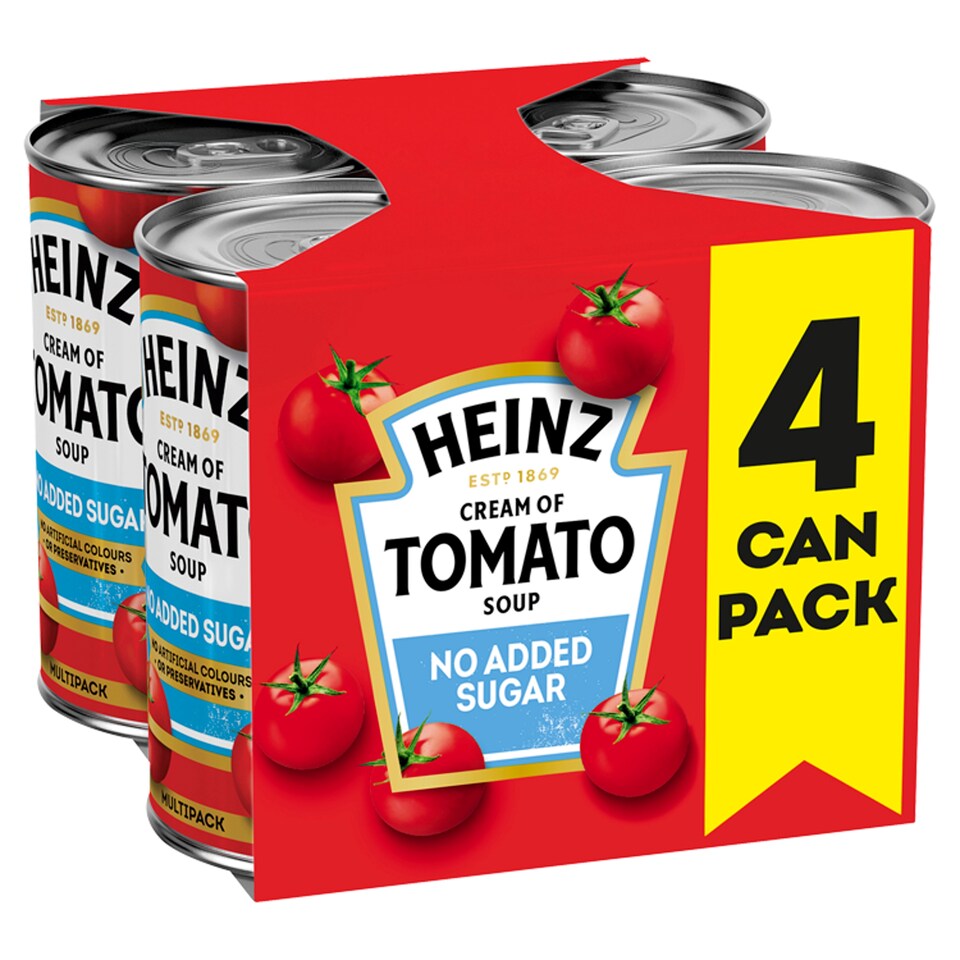 image 1 of Heinz No Added Sugar Tomato Soup 4 Pack X 400G