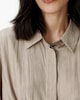 image 2 of F&F Textured Tie Waist Blouse in Mink