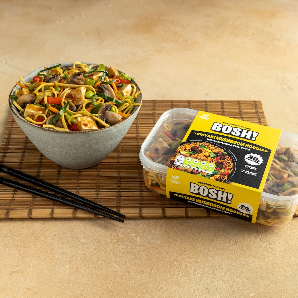 image 1 of BOSH! Teriyaki Mushroom Noodles 380g