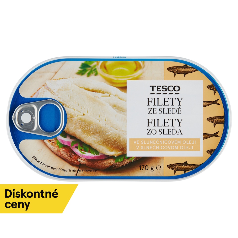 Tesco Herring Fillets in Sunflower Oil 170 g
