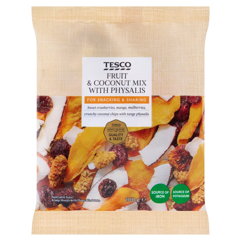 Tesco Fruit & Coconut Mix with Physalis 100 g