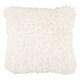 image 1 of Tesco Mongolian Faux Fur Cushion - Ivory
