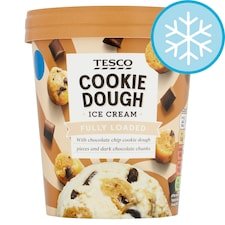Tesco Cookie Dough Ice Cream 480Ml
