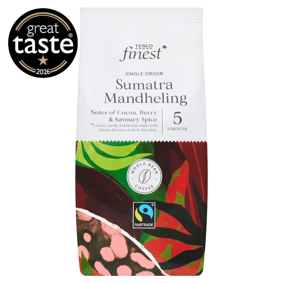 Tesco Finest Fairtrade Sumatra Mandheling Roasted Coffee Beans 227g 