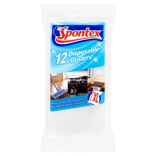 Spontex Disposable Dusters 12 Pack Tesco Groceries