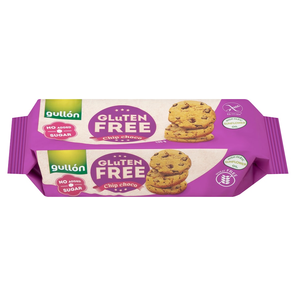 obrázok 1 z Gullón Chip Choco sušienky s kúskami čokolády 125 g