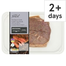 Tesco Finest Northern Irish Lamb Leg Steak with sea salt & cracked black pepper 300g