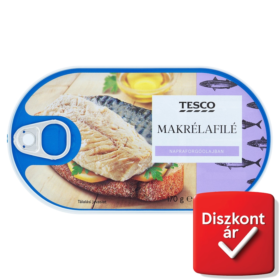 Tesco Mackerel Fillet in Sunflower Oil 170 g
