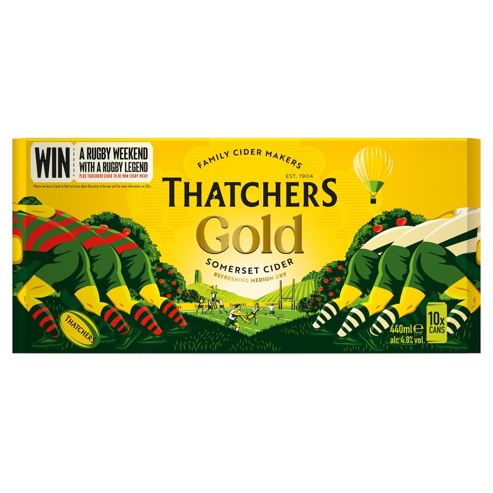 image 1 of Thatchers Gold Cider 10 x 440ml