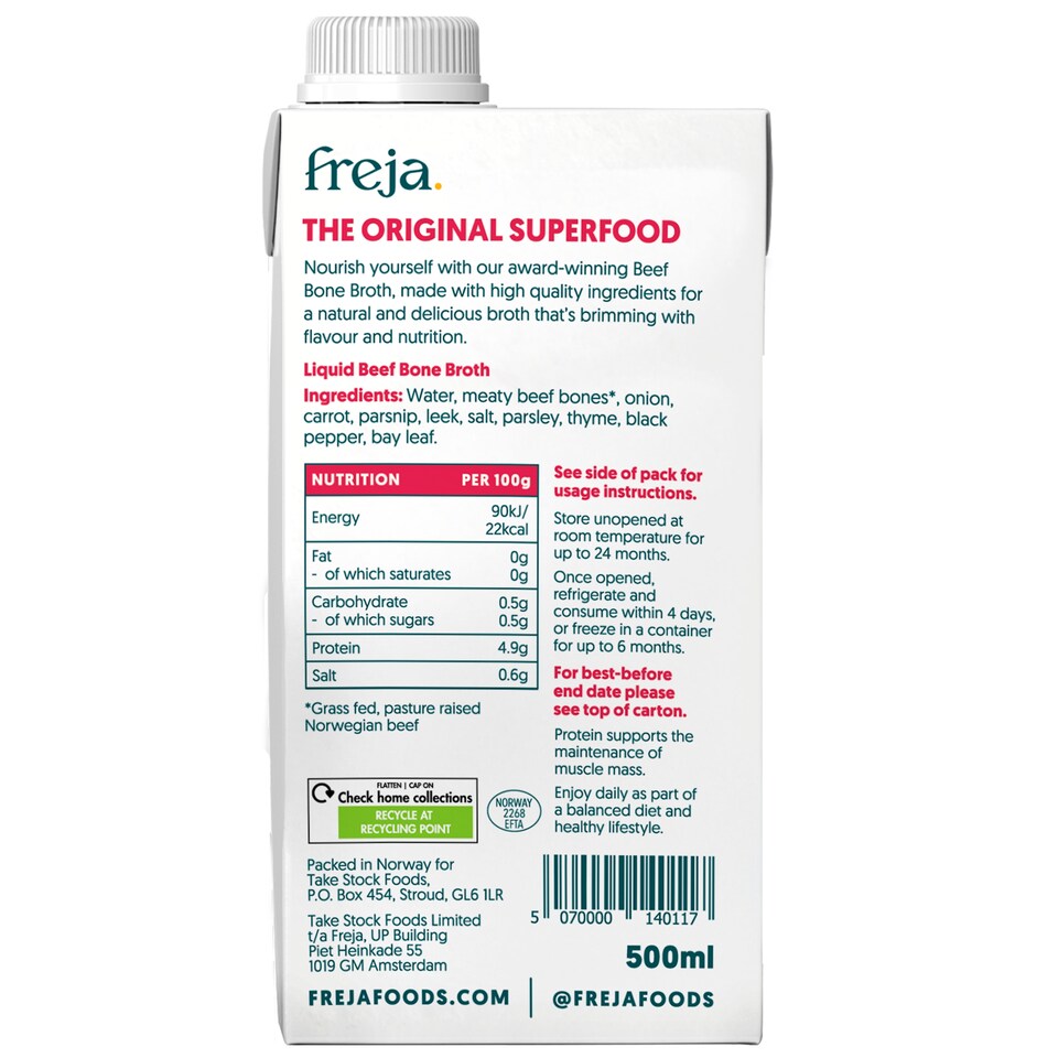image 1 of Freja Beef Bone Broth 500ml