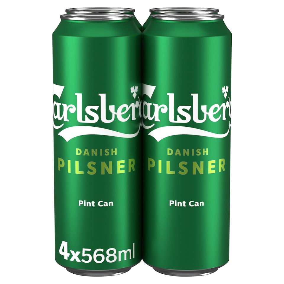 image 1 of Carlsberg Danish Pilsner Lager Beer Can 4x568ml
