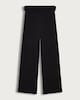 image 2 of OH ME OH MY Cotton Rich Ribbed Foldover Waist Co-ord Trousers in Black