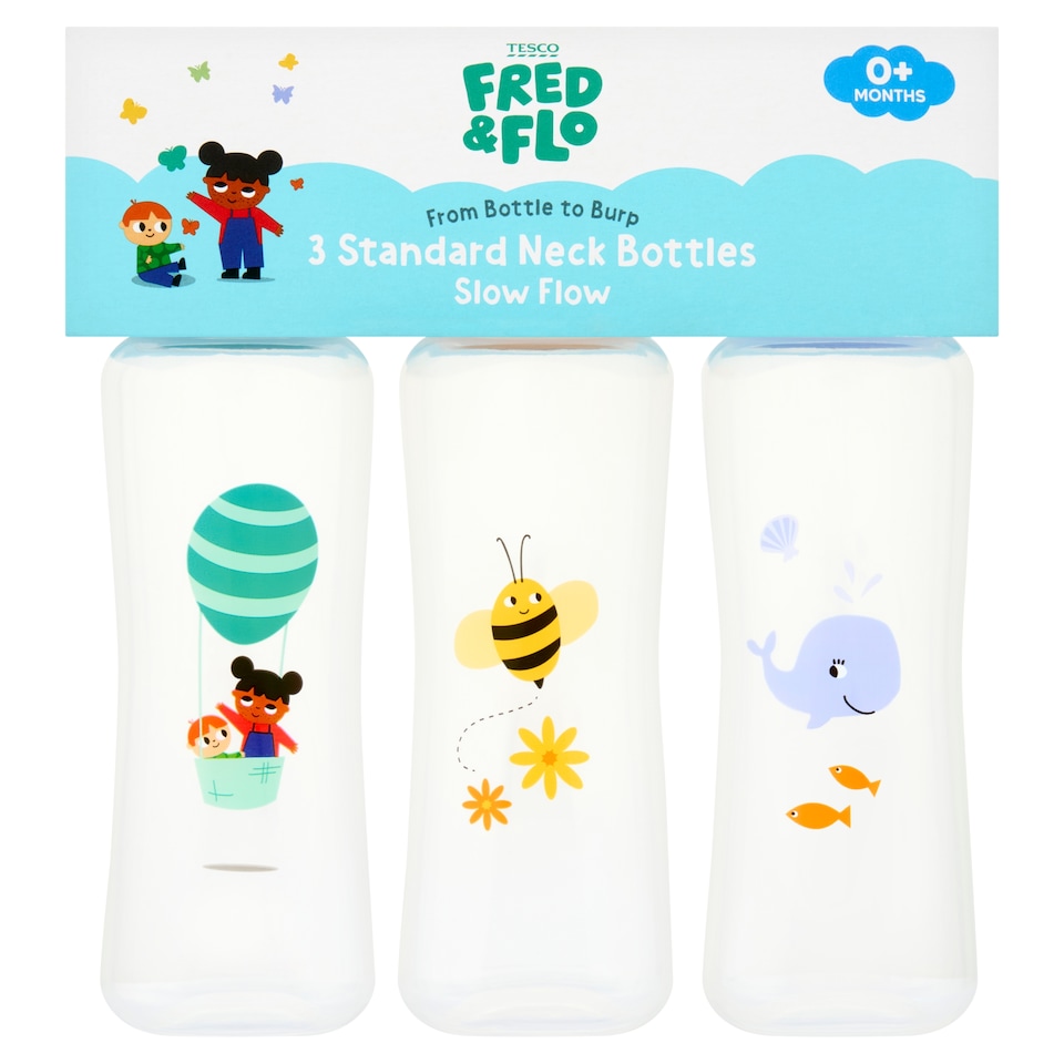 image 1 of Fred & Flo Standard Neck Bottle 3 X 250Ml