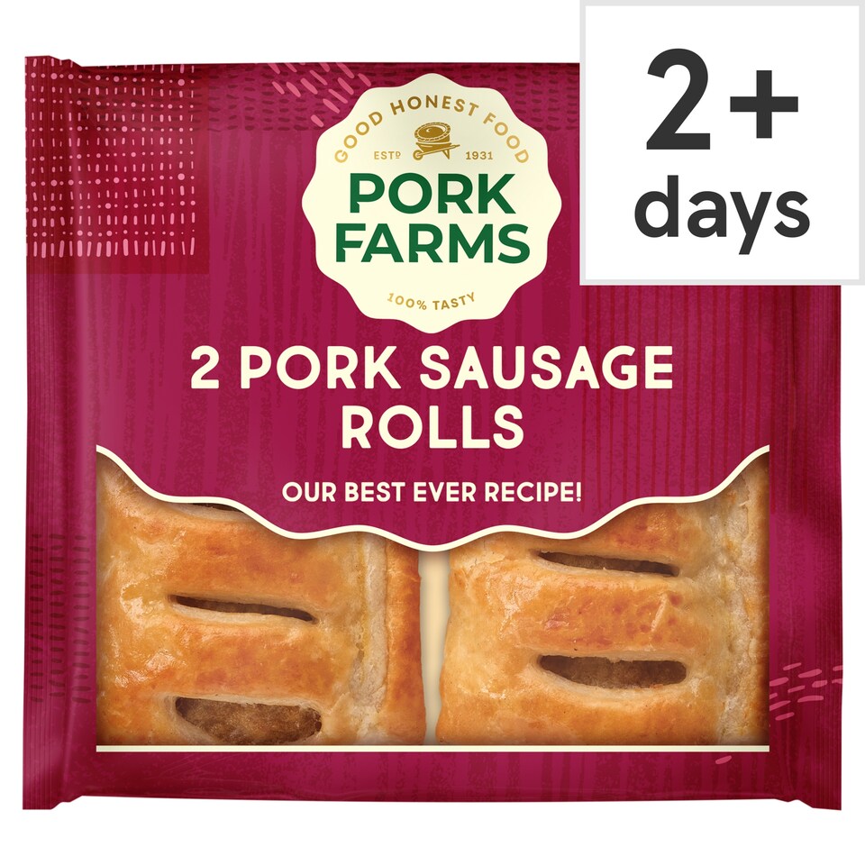 Pork Farms 2 Pork Sausage Rolls 160g
