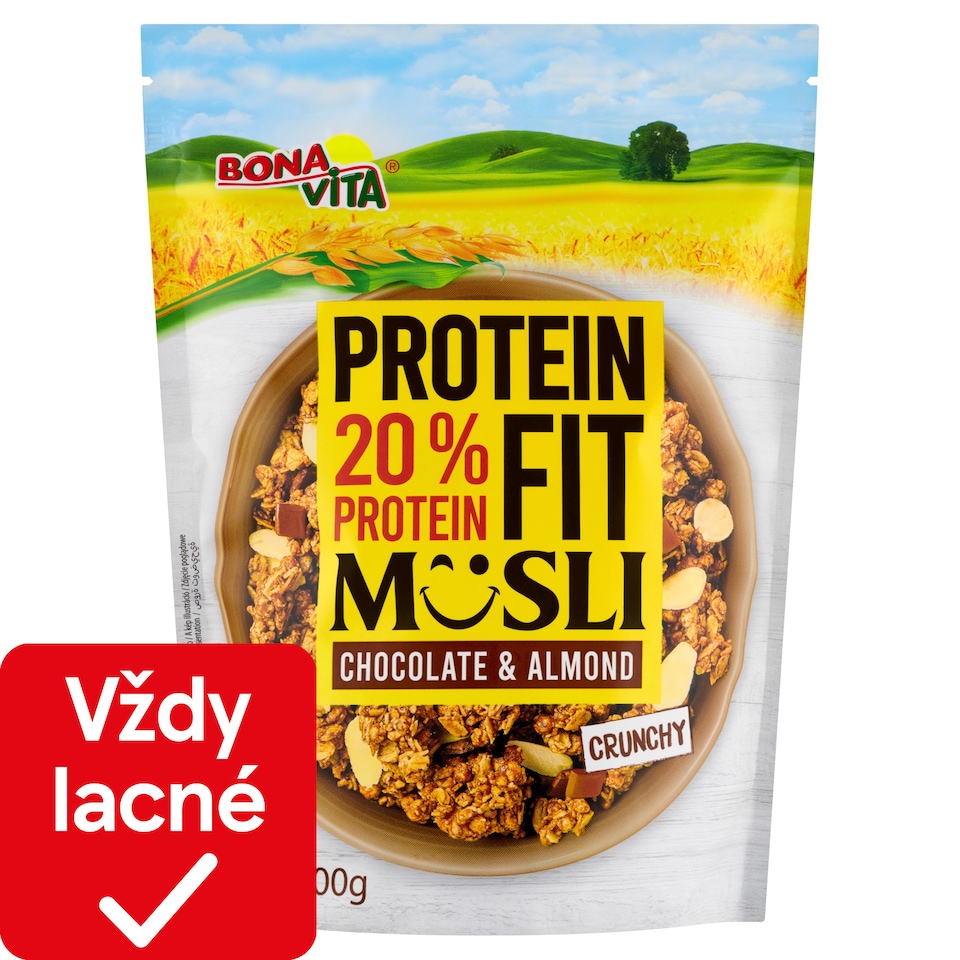 image 1 of Bona Vita Protein Fit Crunchy Musli with Protein, Chocolate and Almonds 300 g
