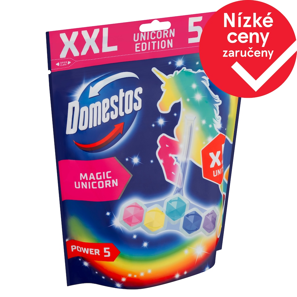 image 1 of Domestos Power 5 Unicorn WC blok 5 x 50g
