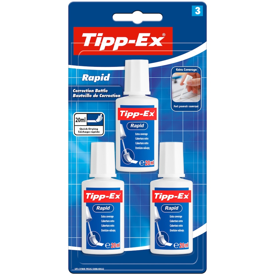 image 1 of Tipp-Ex Correction Fluid 3 Pack