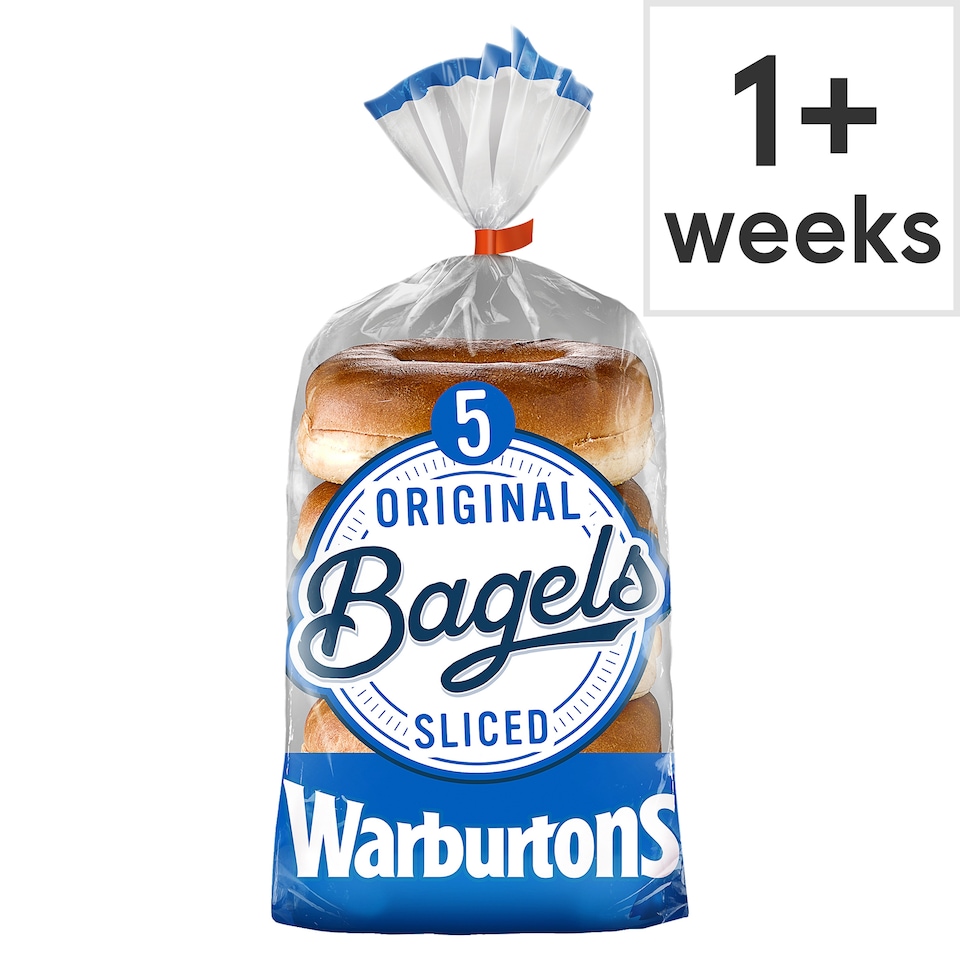 image 1 of Warburtons Soft & Sliced Original Bagels 5 Pack
