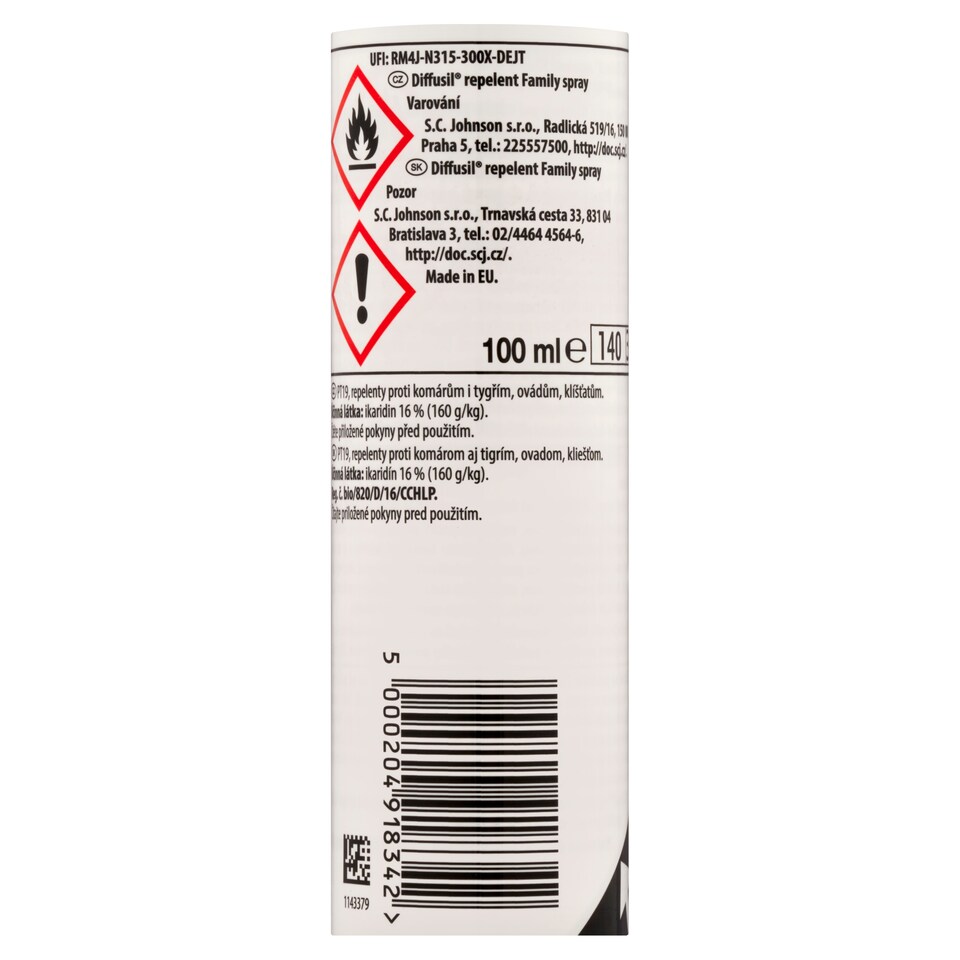 image 1 of Diffusil Family Repellent Spray 100 ml