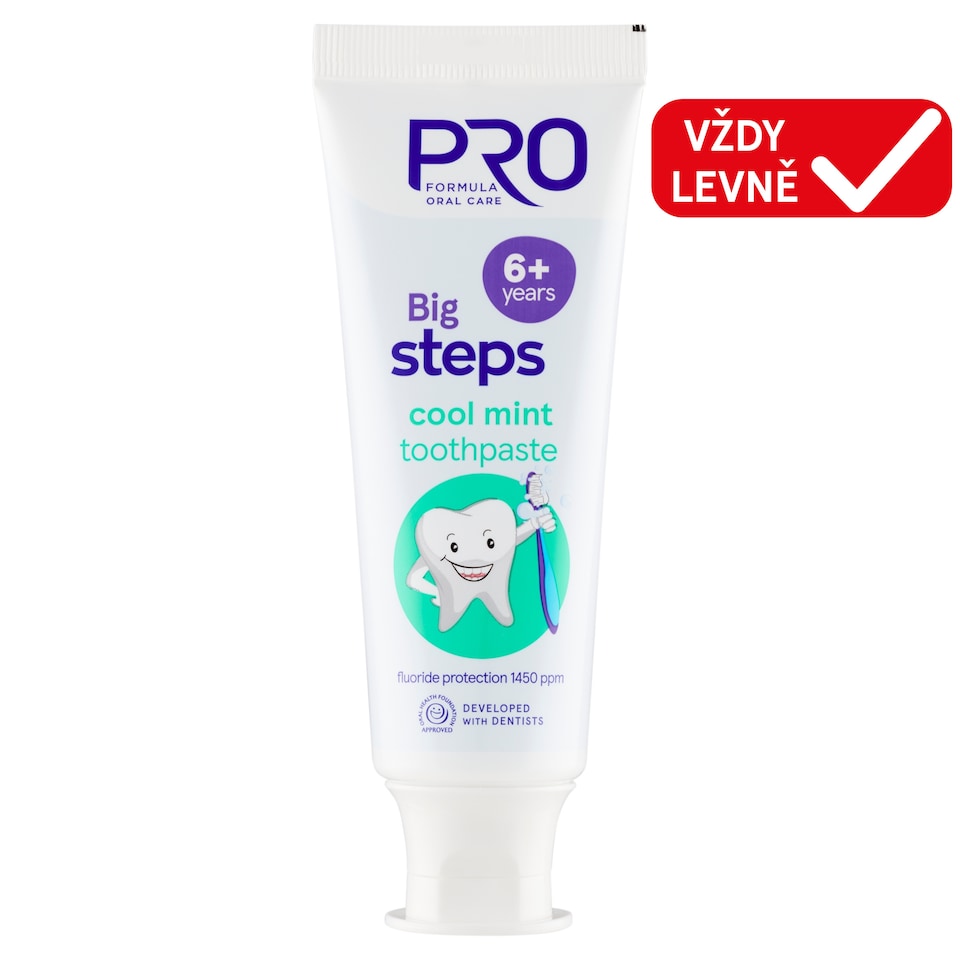Pro Formula Big Steps Cool Mint zubní pasta pro děti od 6 let 75ml