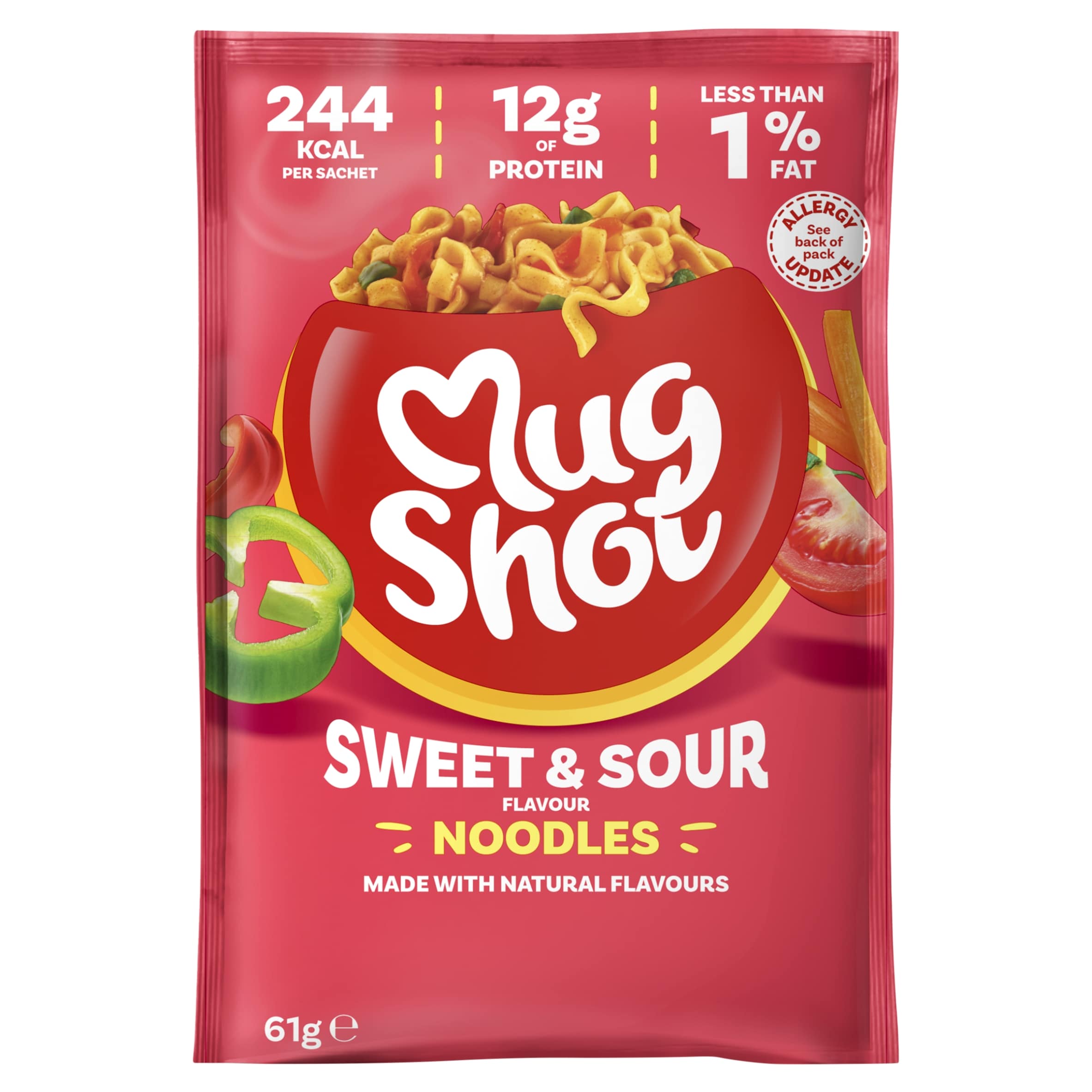 Mugshot Sweet & Sour Noodles 67G