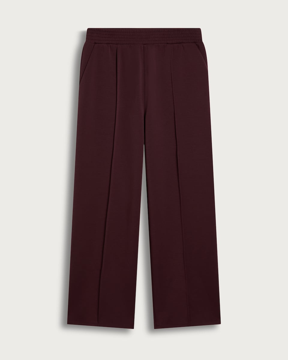 image 1 of F&F Active Wide Leg Pleated Co-ord Joggers in Berry