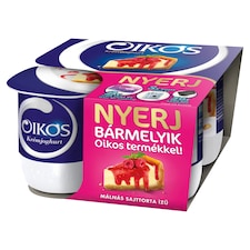 Danone Oikos málnás sajttorta ízű krémjoghurt 4 x 125 g