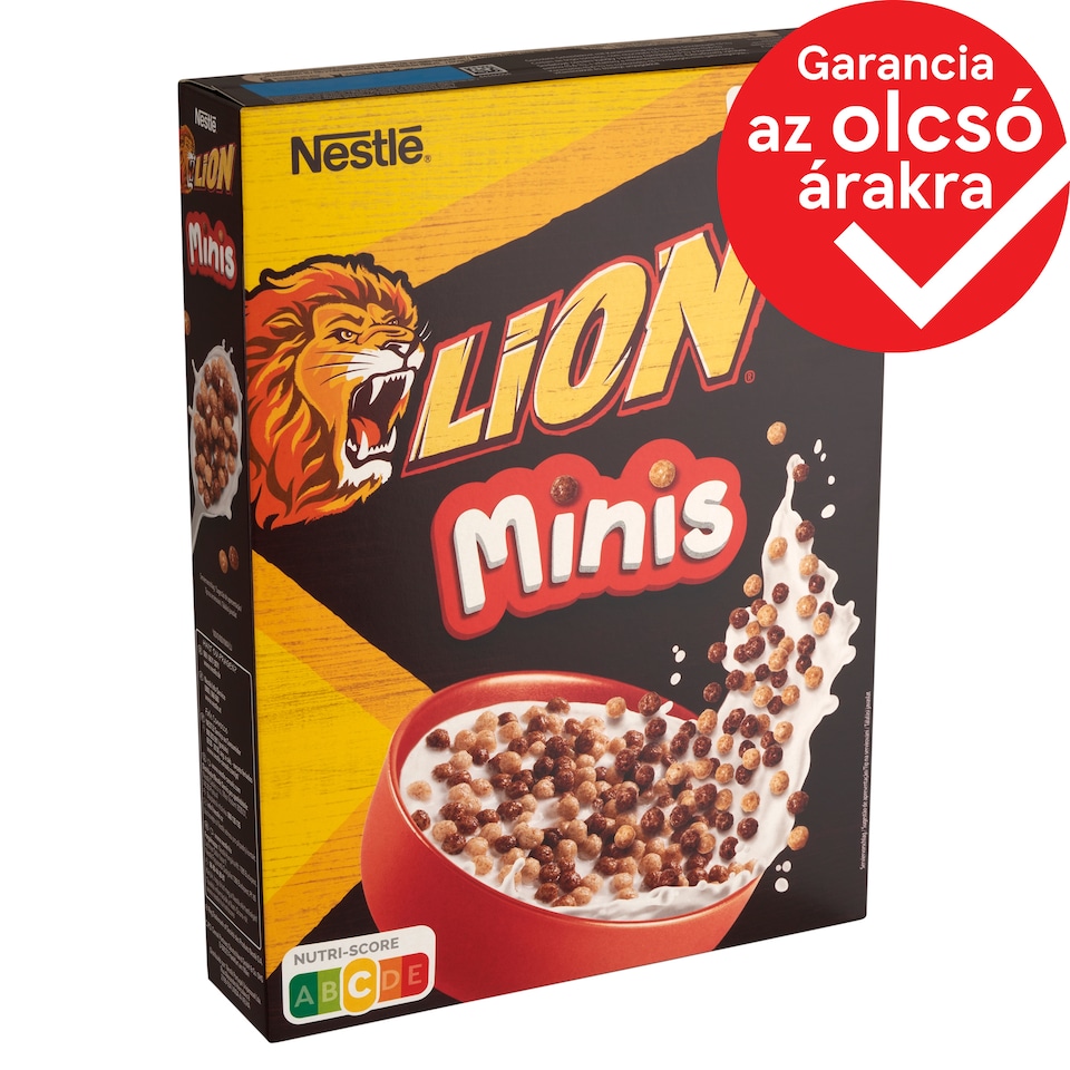 Nestlé Lion Minis Caramel and Chocolate Crunchy Mini Cereal Balls with Vitamins and Minerals 300 g