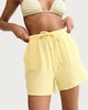 image 1 of F&F Pure Cotton Double Cloth Shorts in Yellow