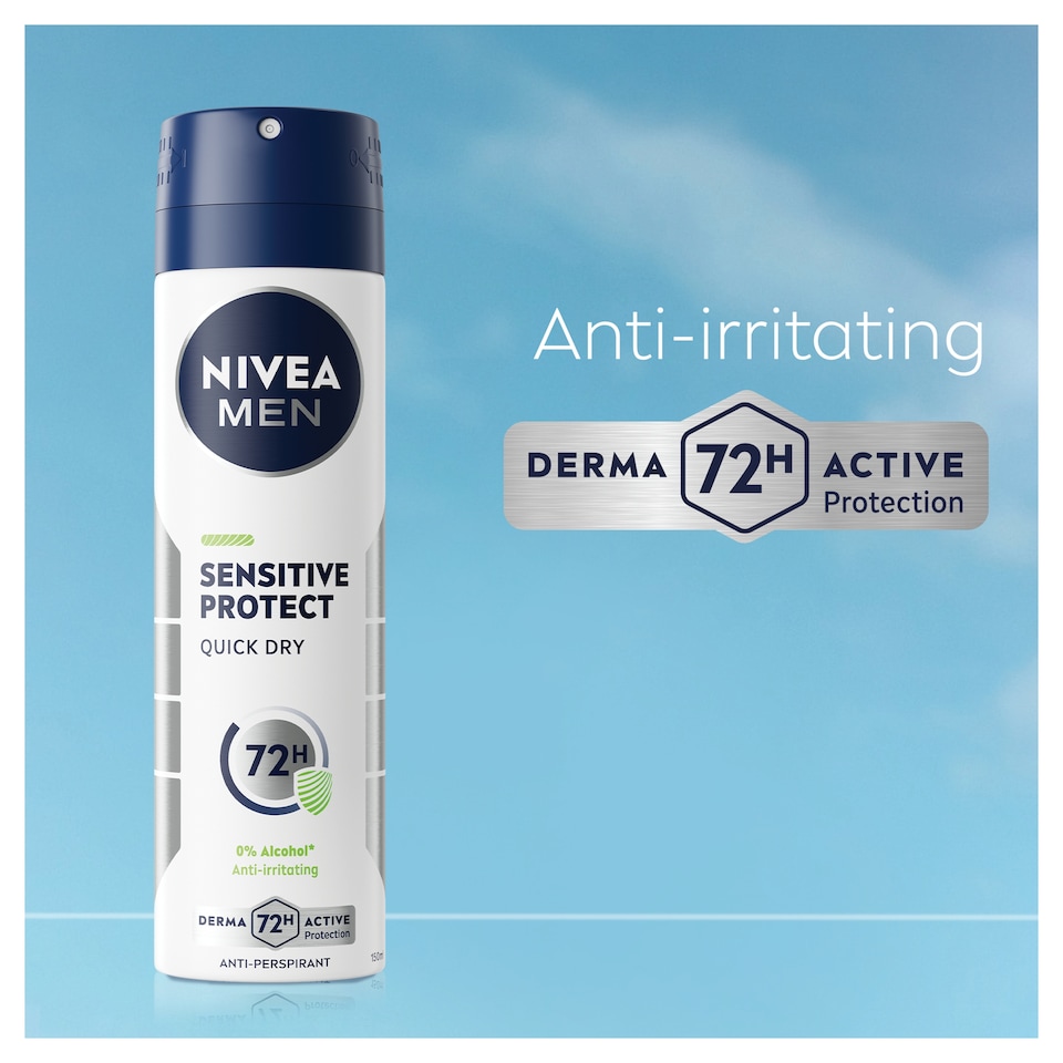 image 1 of Nivea Men Sensitive Protect Antiperspirant Deodorant 150Ml