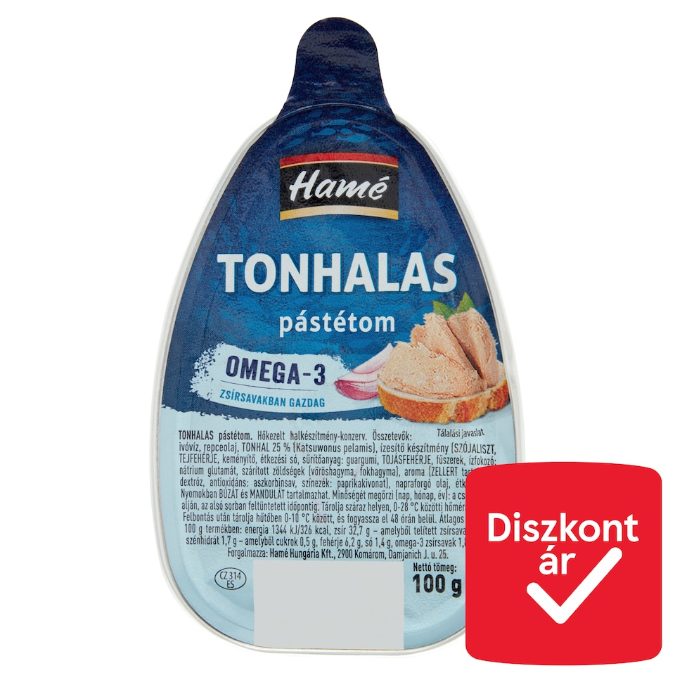 Hamé tonhalas pástétom 100 g