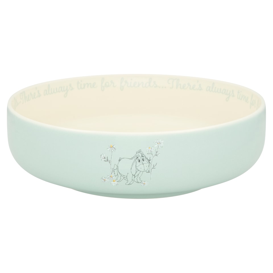 image 1 of Tesco Green Disney Winnie The Pooh Cereal Bowl
