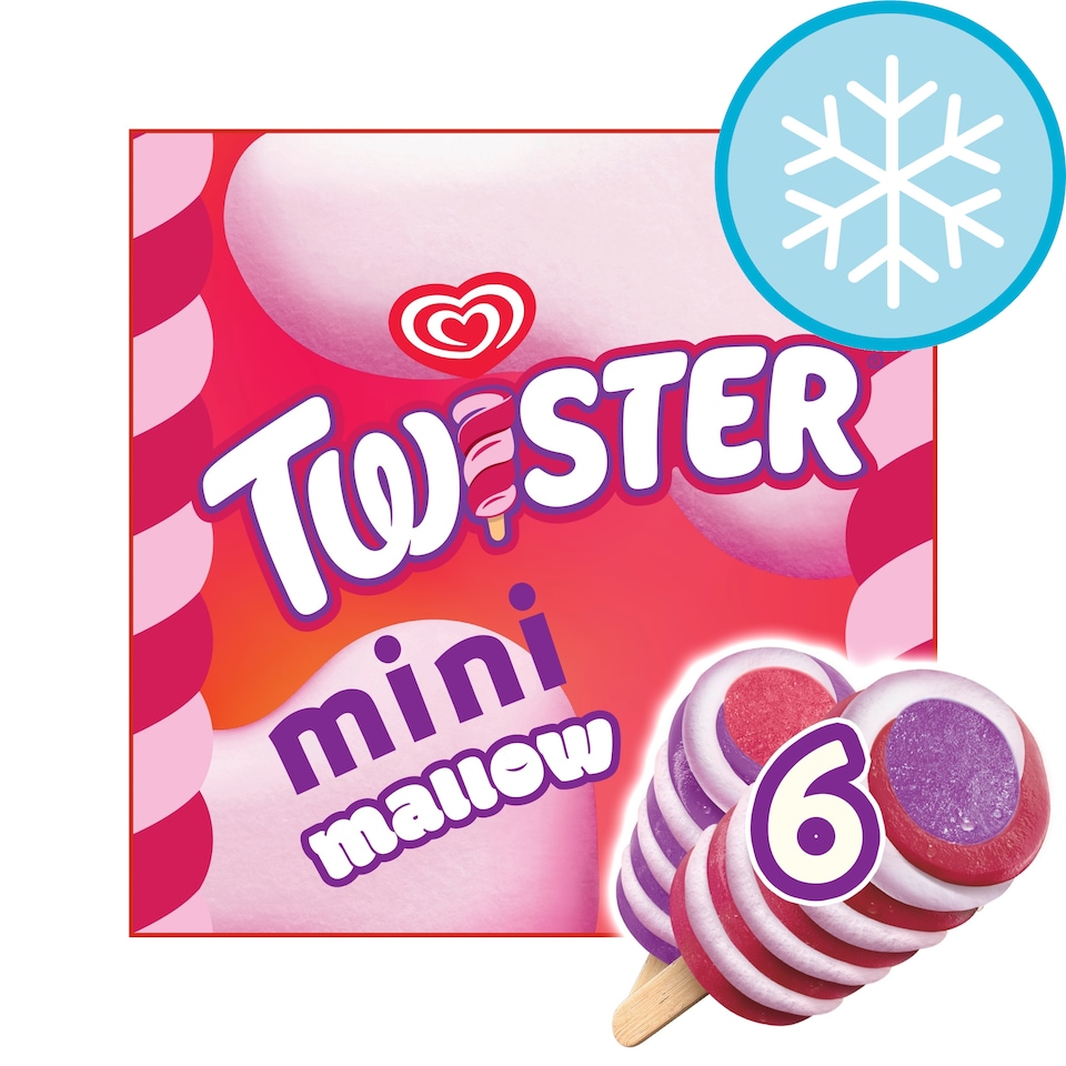 Twister Mini Mallow Ice Cream Lollies 6 x 50ml