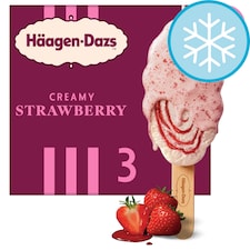 Haagen-Dazs Creamy Strawberry Ice Cream Stick Bar 3x80ml
