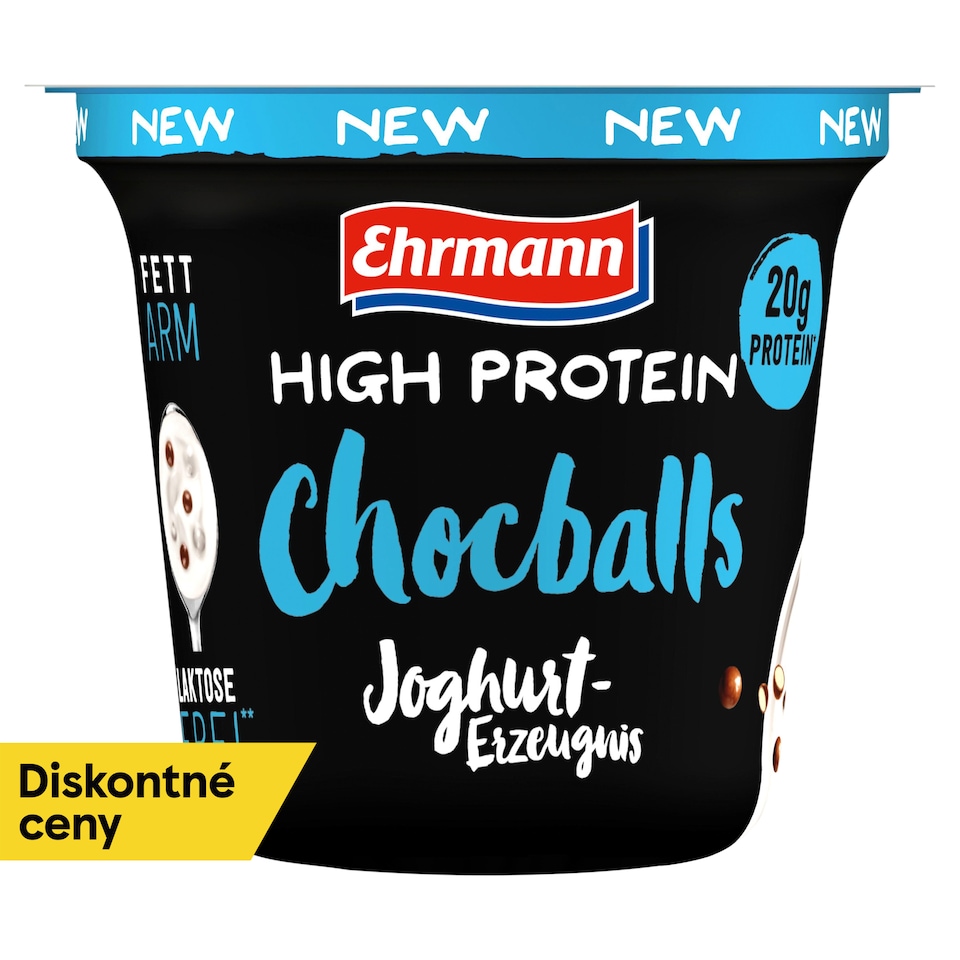 image 1 of Ehrmann High Protein Yoghurt Chocballs 200 g
