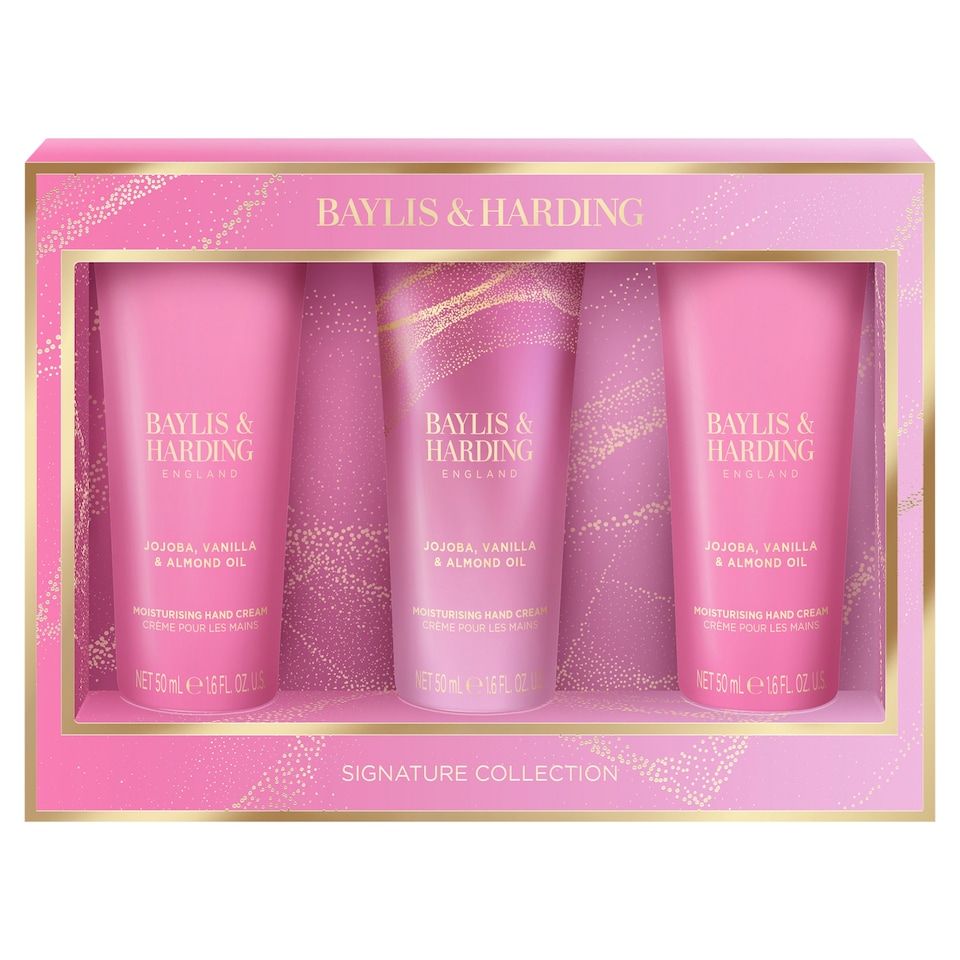 image 1 of Baylis & Harding Jojoba, Vanilla & Almond Oil Luxury Hand cream 3x50ml
