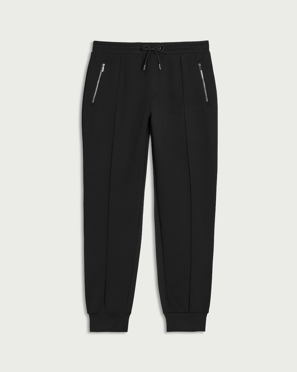 image 1 of F&F Slim Fit Cuffed Joggers in Black