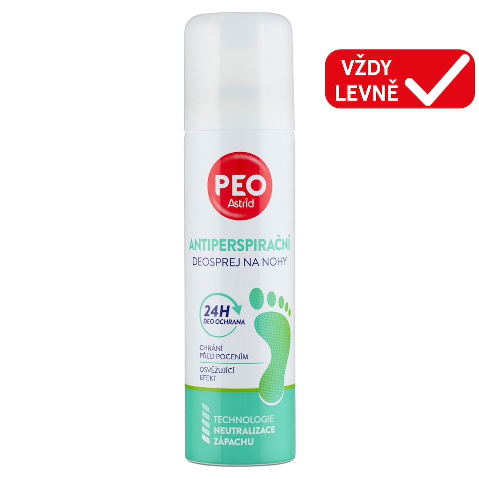 Obrázek 1 pro produkt Astrid Peo Antiperspirační deosprej na nohy 150ml