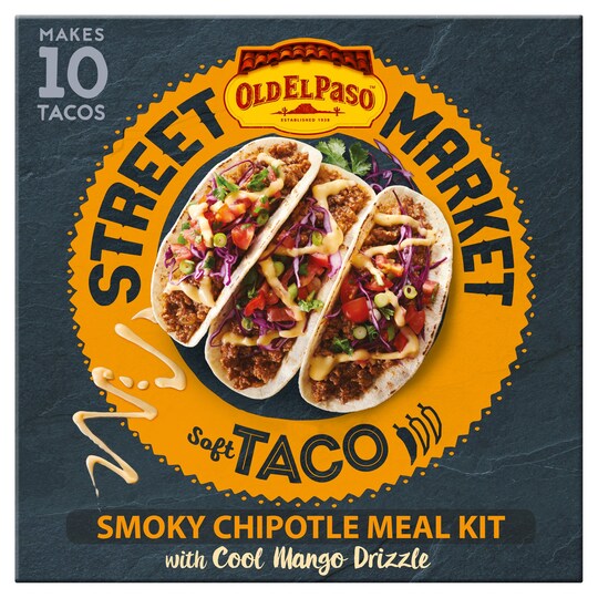 Old El Paso Soft Taco Smoky Chipot Kit 508g Tesco Groceries